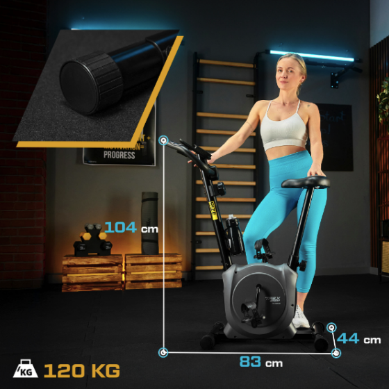 Велотренажер магнітний TX-350MB домашній компактний тренажер для дому кардіо та фітнес тренувань СІРИЙ Київ
