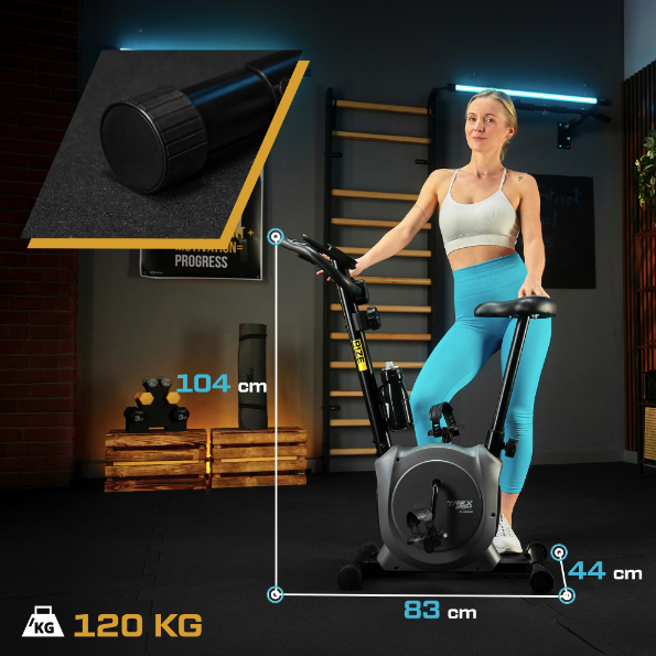 Велотренажер магнитный TX-350MB домашний компактный тренажер для дома кардио и фитнес тренировок СЕРЫЙ Киев - изображение 5