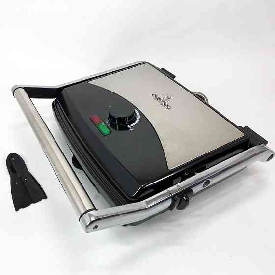 Гриль прижимной Crownberg CB-1067, Электрический контактный гриль для дома с терморегулятором 2000Вт AX-93 Львов