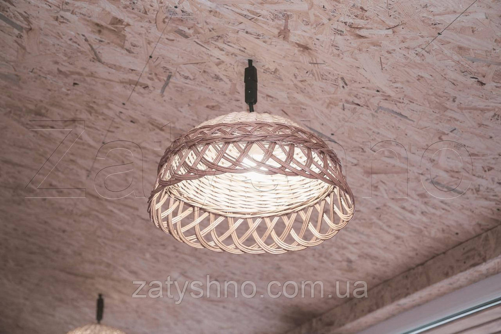 Плетеная бра ручной работы из лозы | люстры плетеные ручной работы из лозы  | торшеры абажуры бра Киев - изображение 3