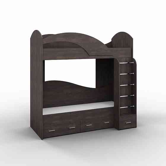 Кровать двухэтажная, Дуб Конкордия, 2040х1000х2000 Львов