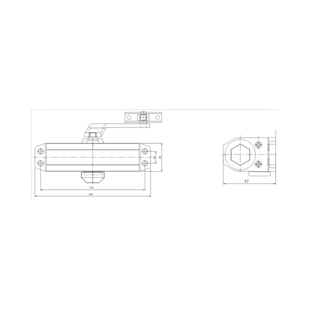 Дверний доводчик Dortec DT-62 Silver (63-00038) Київ - фото 3