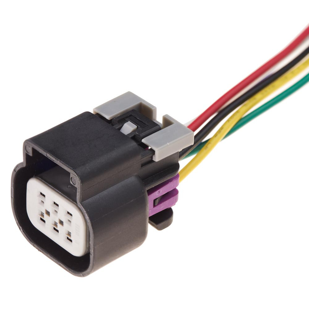 Електричний з'єднувач із дротом, 6-контактний, Привод Дрос. Заслінки Педалі Акселератора, Чорний, Київ - фото 1