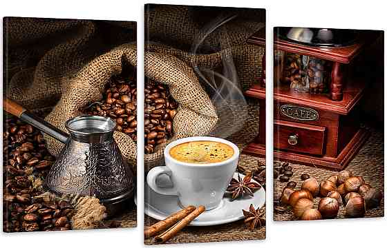 Модульна картина у вітальню/ спальню  Аромат кави      Art-554_3 Київ