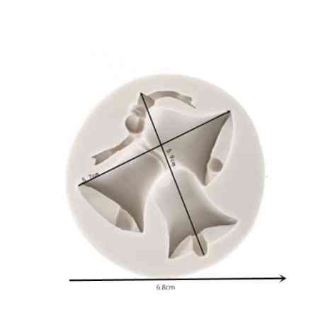 Молд силиконовый Колокоьчики 68 мм серый Киев