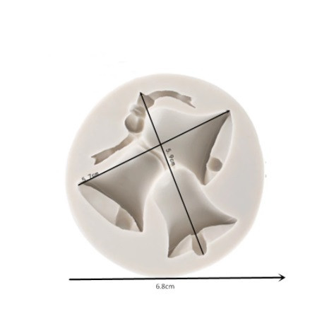 Молд силиконовый Колокоьчики 68 мм серый Киев - изображение 2