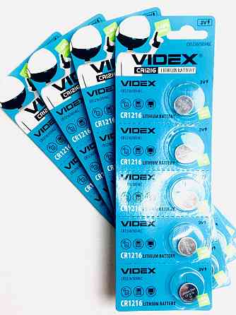 Батарейка літієва VIDEX CR1216 5pcs BLISTER CARD Київ