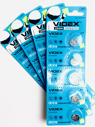 Батарейка літієва VIDEX CR1216 5pcs BLISTER CARD Київ - фото 1