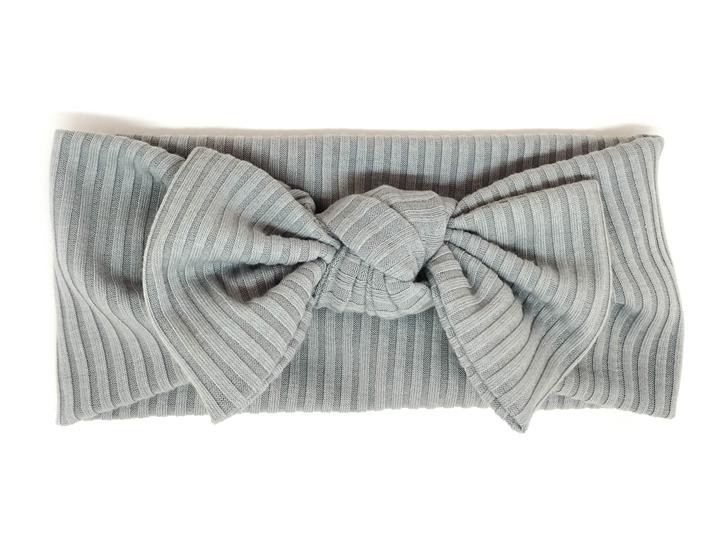 Трикотажна пов'язка на осінь весна сіра Київ - фото 1