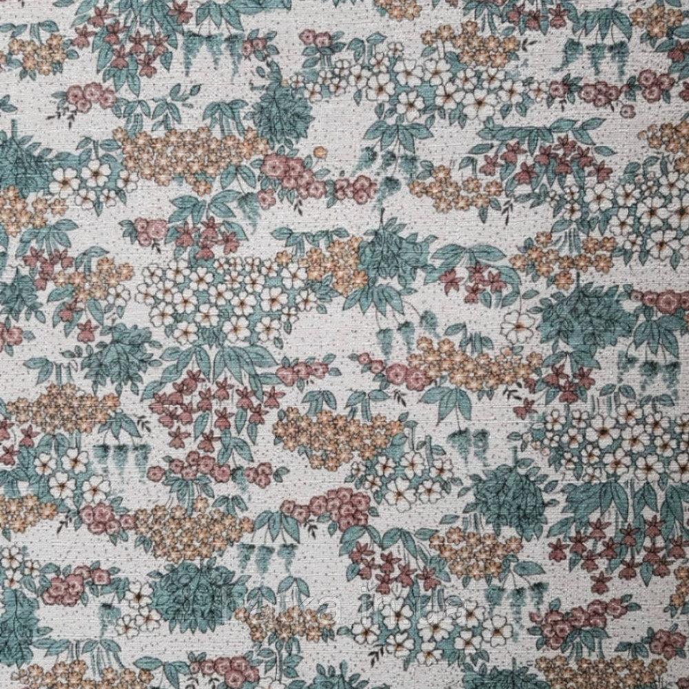 Шпалери вінілові Lutece Melody 51196803 квіти листя польові маленькі на рожевому тлі Київ - фото 2