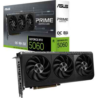 Видеокарта ASUS GeForce RTX5060 8Gb PRIME OC (PRIME-RTX5060-O8G) Винница
