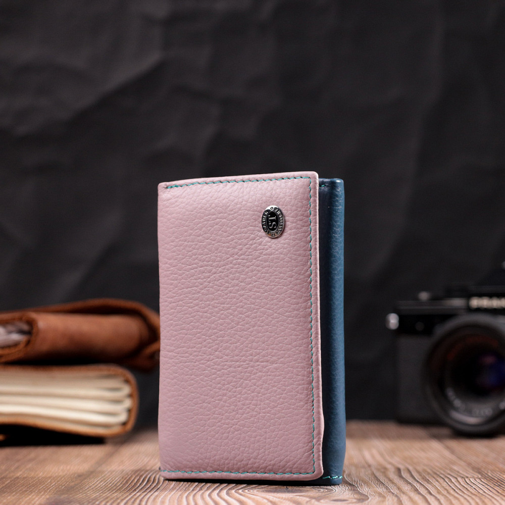 Элегантный женский кошелек из качественной натуральной кожи ST Leather 19462 Разноцветный Киев - изображение 8