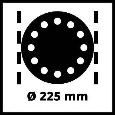 Шлифовальная машина Einhell для стен TC-DWS 225, 1220 Вт, 225 мм, набор шлифбумаги 6 шт (4259945) Винница - изображение 7