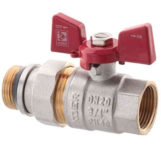 Кран з американкою 3/4" "антіпротечка" (Koer KR.227-Gi) (KR0191) Київ