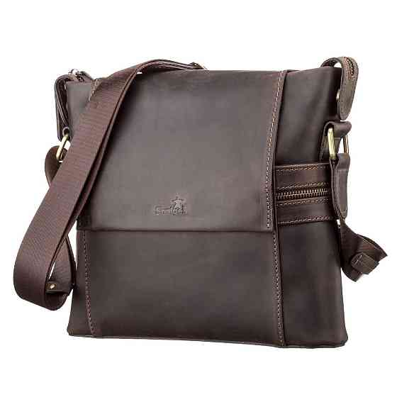 Сумка мужская SHVIGEL 11097 кожаная Коричневая Киев