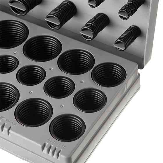 Набір сальників INTERTOOL AT-5407, 407 од. - технічний набір ущільнювачів з гуми Івано-Франківськ