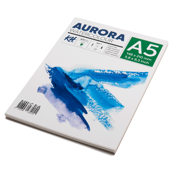 Альбом для акварели Watercolour 300г/м2 12 л Rough крупное зерно Aurora Киев