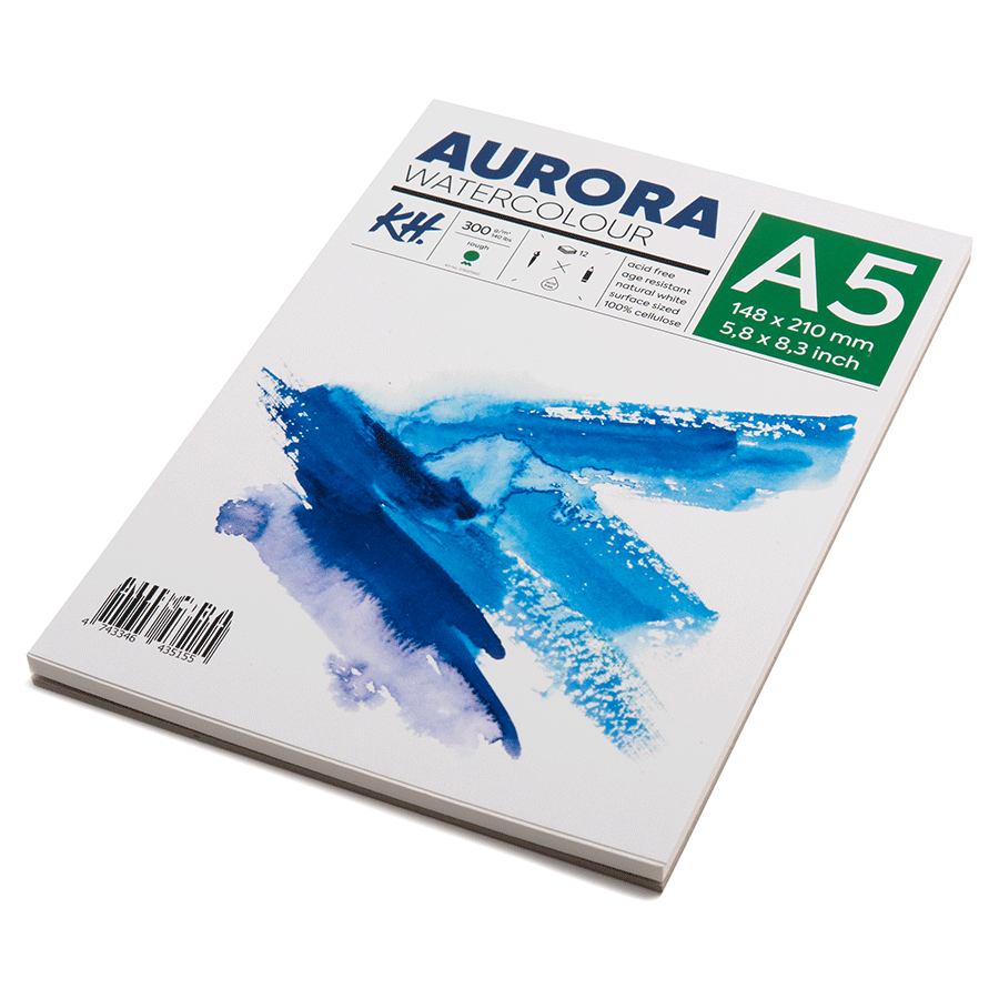 Альбом для акварели Watercolour 300г/м2 12 л Rough крупное зерно Aurora Киев - изображение 3