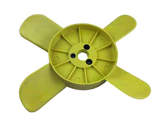 Вентилятор 2101, 2102, 2103, 2104, 2105, 2106, 2107, 2121 (4 лопасти, желтые) радиатора Мукачево