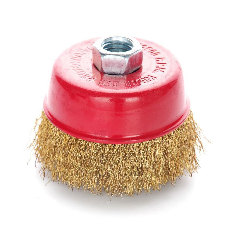 Щітка чаша латуневий дріт 75мм (КШМ) (APRO) Харків - фото 1