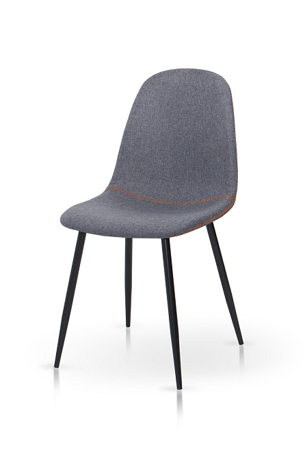 Стілець Немо, чорний/ тканина сіра Киев - изображение 2