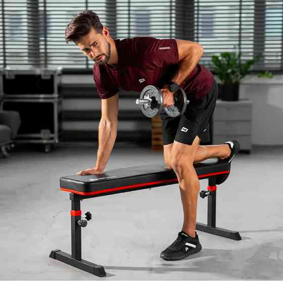 Тренировочная скамья для дома и спортзала универсальная раскладная Спортивная скамья для тренировок Hop-Sport Киев