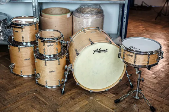 Ударна установка  Polmuz Drums Maple Model 1 - 22/10/12/14/16/14Sd Die Cast Satin Natural Wa Oil Київ