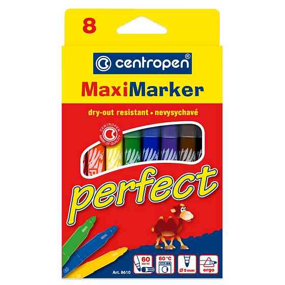Фломастеры Centropen 8610 Maxi Perfect, 8 colors (8610/08) Винница