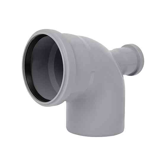 Коліно каналізаційне з відведенням TA Sewage 50х110х110, 90° (назад) Київ