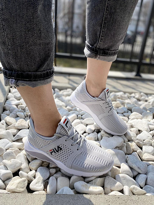 IDEAL Кросівки жіночі IDEAL 220 сірі (весна-осінь, текстиль + сітка) (2474) Коломия - фото 3