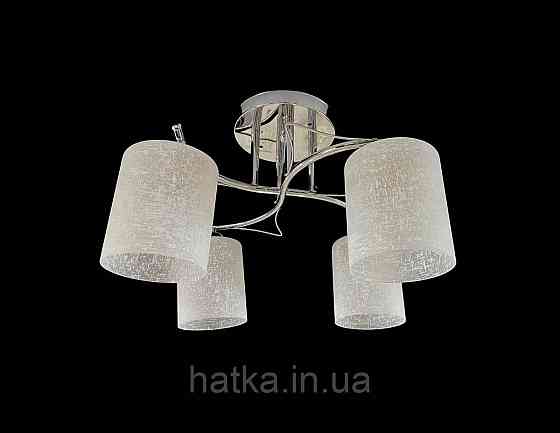 Стельова Люстра на 4 плафони VALESO 6921B/4 (Хром) Київ