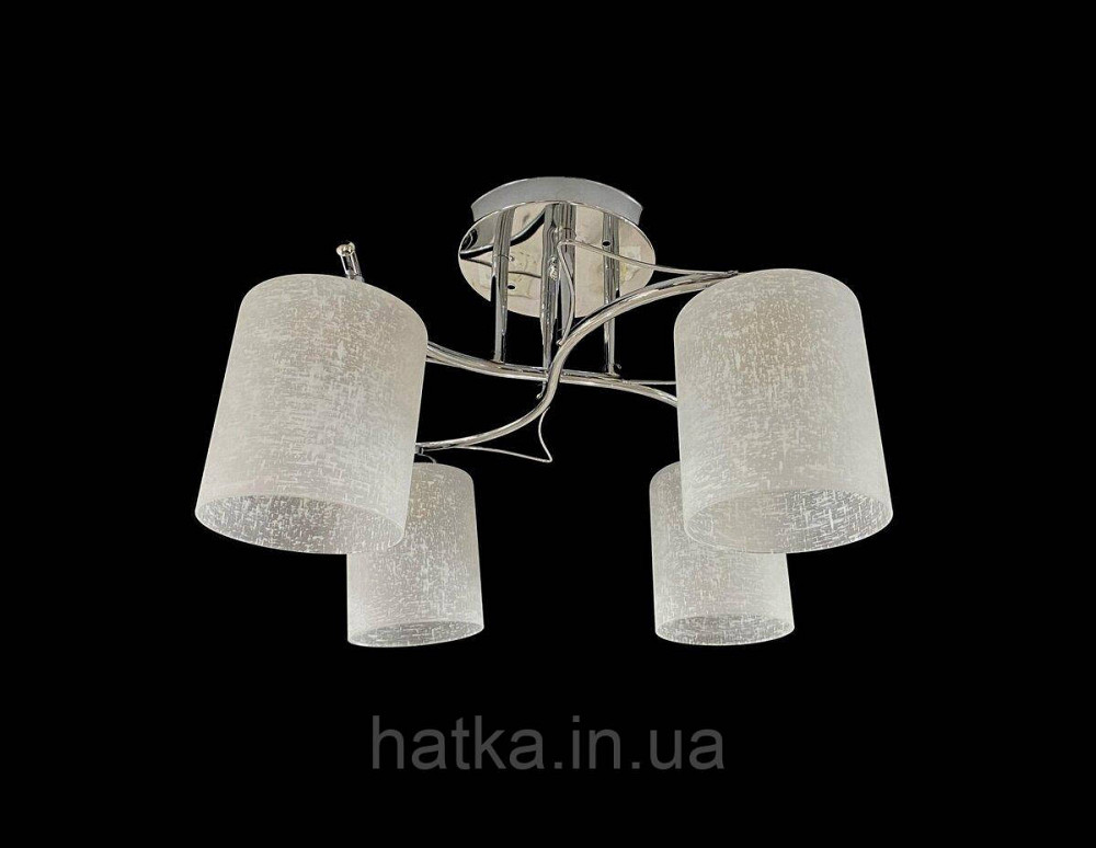 Стельова Люстра на 4 плафони VALESO 6921B/4 (Хром) Київ - фото 1