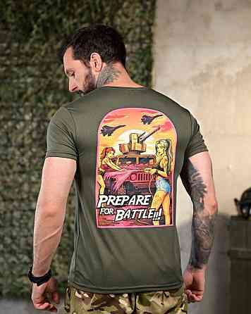 Тактическая потоотводящая футболка battle oliva ПП4650 Одесса