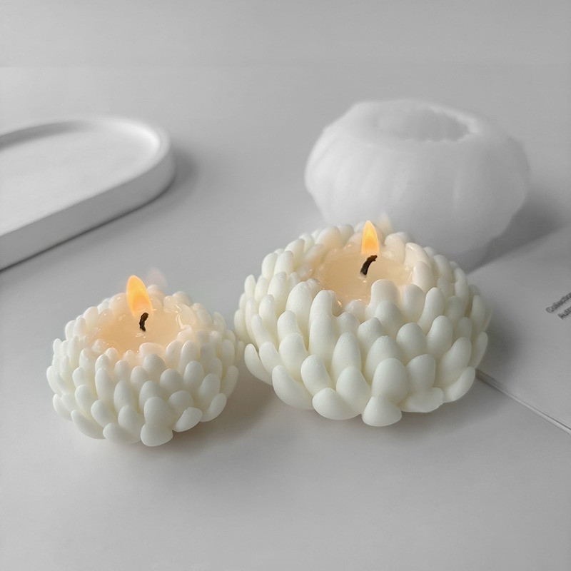 Силиконовая форма для изготовления свечи, молд 55 х 55 мм Хризантема для изделий из соевого,пчелиного воска и парафина Каменец-Подольский - изображение 8