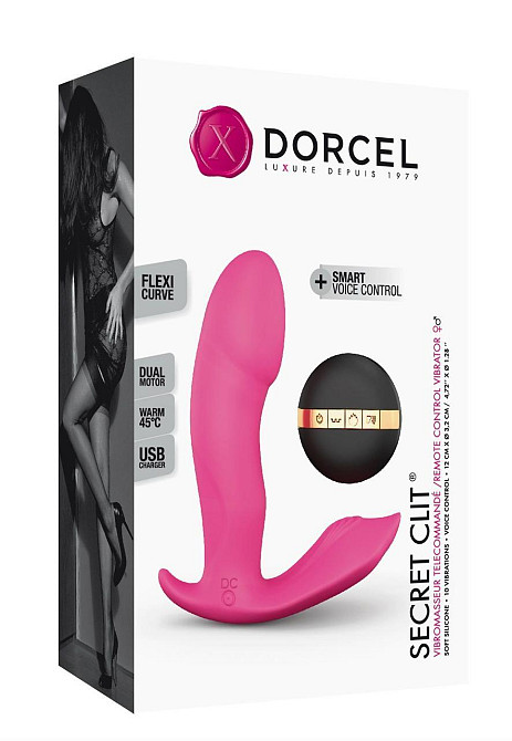 Вібратор Dorcel Secret Clit з підігрівом і пультом ДК, можна під одяг, голосове керування Sex Aura Київ - фото 3