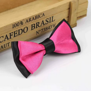 Галстук бабочка стильная розово-черная Киев - изображение 1