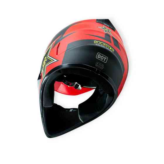 Шолом кросовий (червоний, мат) дитячий Мукачево