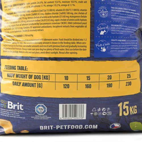 Сухий корм Brit Premium Dog Adult M для дорослих собак середніх порід, з куркою, 15 кг Київ - фото 4