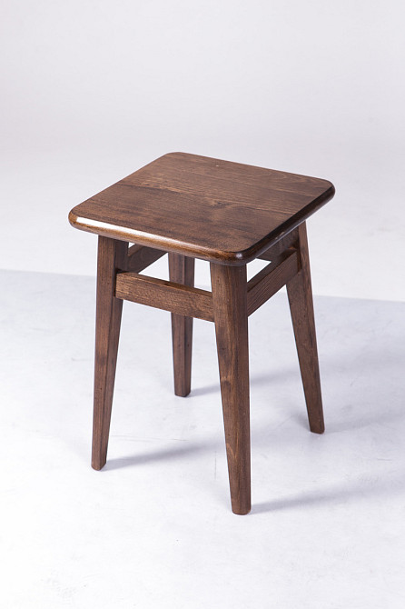 Табурет обідній НОГА ПРЯМА, темний горіх Київ - фото 2