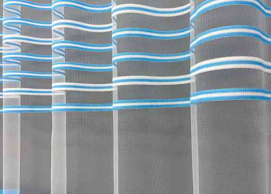 Тюль фатин смуги Колір блакитний з білим 1776т Київ