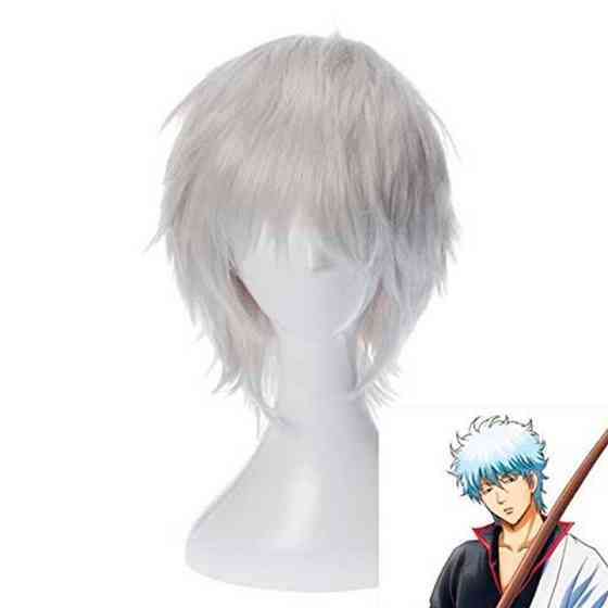 Перука чоловіча косплей аніме "Gintama" - Сірий Вінниця
