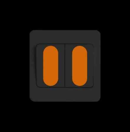 Люмінесцентні наклейки на вимикач 10 на 10 см помаранчевий Київ