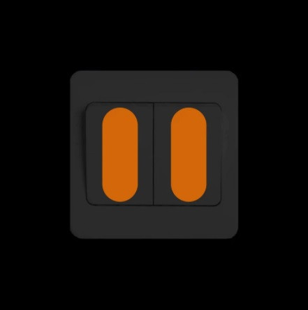 Люмінесцентні наклейки на вимикач 10 на 10 см помаранчевий Київ - фото 2