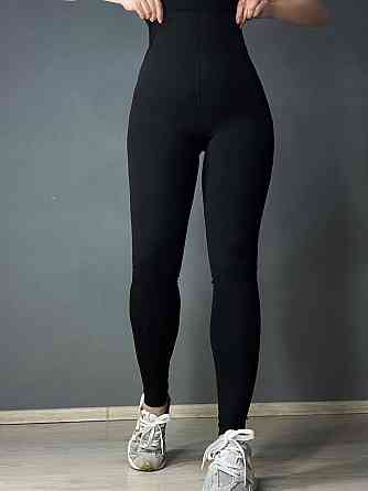 Лосини жіночі Ластівка 730 високий пояс з утяжкою пуш ап чорні, чорний, L Київ