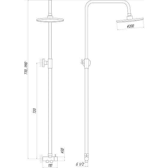 Душова колона Globus Lux LAZER GL-BAR-0101 Тернопіль