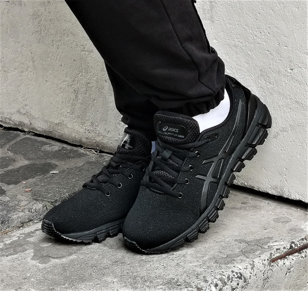 Кроссовки Asics GEL Чёрные Мужские Асикс Гель (размеры: 41,42,43,44,45,46) Видео Обзор Днепр - изображение 9