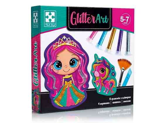 Набір для творчості Glitter Art. Казкові принцеси VT4501-10 (укр) ТМ VLADI TOYS Київ