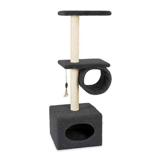 Дряпка Природа Саванна для котив з барабаном сіра 38x38x90 см Київ