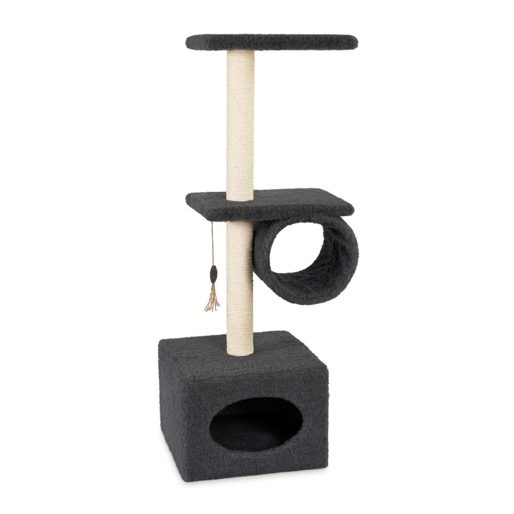 Дряпка Природа Саванна для котив з барабаном сіра 38x38x90 см Київ - фото 5