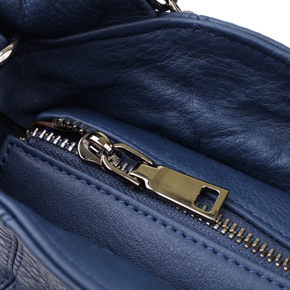 Женская сумка на каждый день из натуральной кожи Vintage 22988 Синий Киев - изображение 7